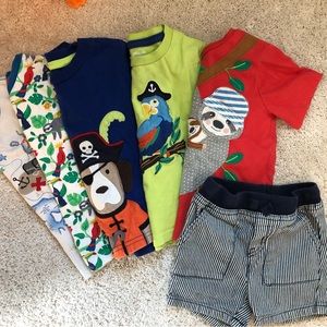 Boys 18-24mo T Shirt Bundle with Shorts - Gymboree and Baby Boden